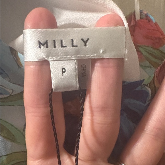 Milly Revolve NWT Emilia Painted Dahlia Print Top Size 0-2 - Picture 2 of 8